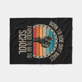 Couverture Polaire Born Ride Dirt Vélos Forced School Funny Motocross (Devant (Horizontal))