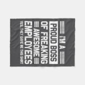 Couverture Polaire Boss Day Employee Appreciation Office Funny Boss  (Devant (Horizontal))