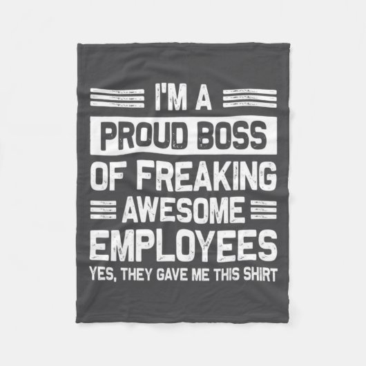 Couverture Polaire Boss Day Employee Appreciation Office Funny Boss  (Devant)