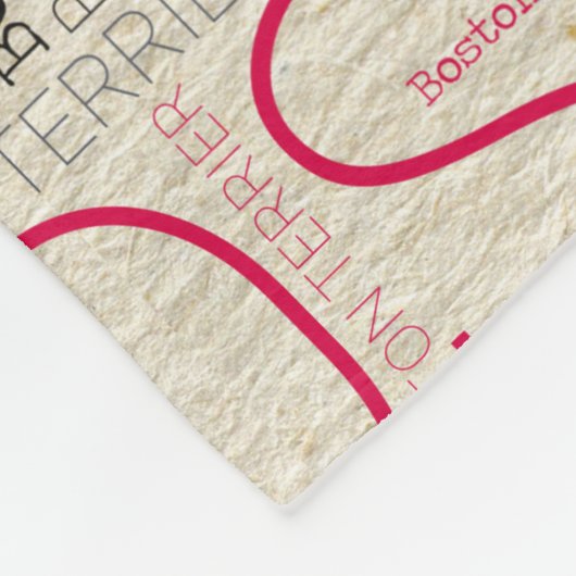 Couverture Polaire Boston adorable Terrier (Coin)