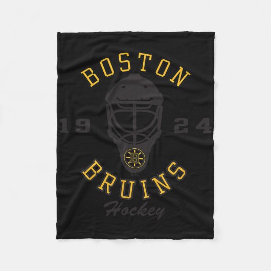 Couverture Polaire Boston Bruins Hockey Mask White Officially License (Devant)
