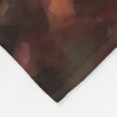 Couverture Polaire Boston Terrier à l'automne Leaves automne Inspire (Coin)