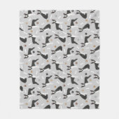 Couverture Polaire Boston Terrier Bones and Paws Fleece Blanket (Devant)