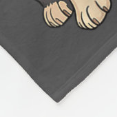 Couverture Polaire Boston Terrier Christmas Santa Hat Reindeer Lights (Coin)