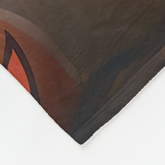 Couverture Polaire Boston Terrier Citrouille Halloween effroi (Coin)