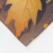 Couverture Polaire Boston Terrier En Automne Quitte L'Art Thanksgivin (Coin)