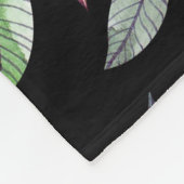 Couverture Polaire Botanical watercolor drawing dogrose pattern. Brig (Coin)