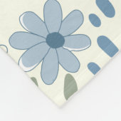 Couverture Polaire Botanique rose et bleu (Coin)