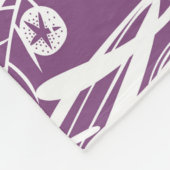 Couverture Polaire Botanique violet moderne (Coin)