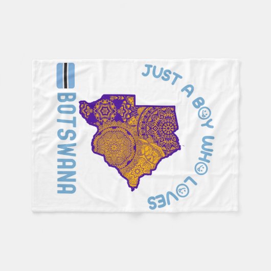 Couverture Polaire Botswana Afrique (Devant (Horizontal))