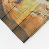 Couverture Polaire Botte de cowboy Rustique Cheval tournesol Wagon (Coin)