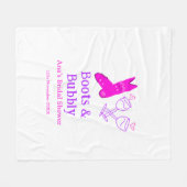 Couverture Polaire Bottes et bouteille de champagne pétillant douche  (Devant (Horizontal))