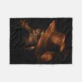 Couverture Polaire Bottes et Casquettes de cowboy de l'Ouest (Devant (Horizontal))