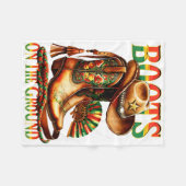 Couverture Polaire Bottes Sur Le Sol Boot JunetDix Black Cowgirl (Devant (Horizontal))