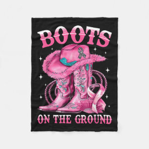Couverture Polaire Bottes Sur Le Terrain Cowgirl Western Breast Cance