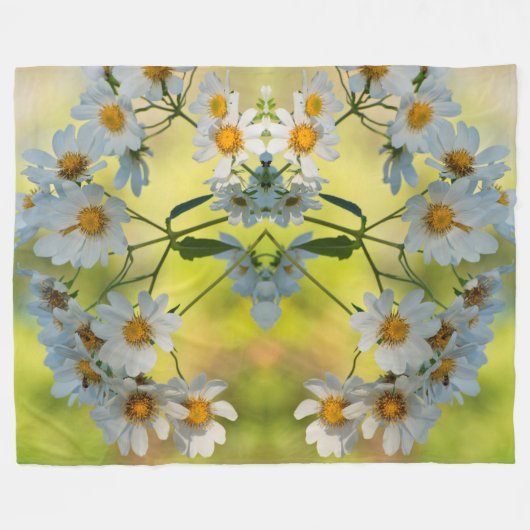 Couverture Polaire Bouches blanches couleur printemps partout (Devant (Horizontal))