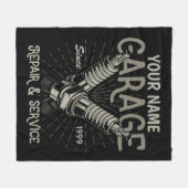 Couverture Polaire Bouchon d'étincelle rétro mécanique auto personnal (Devant (Horizontal))