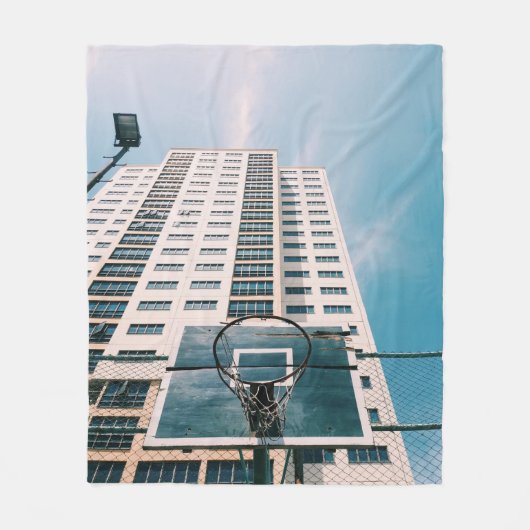 Couverture Polaire Boucle de basket-ball cool (Devant)