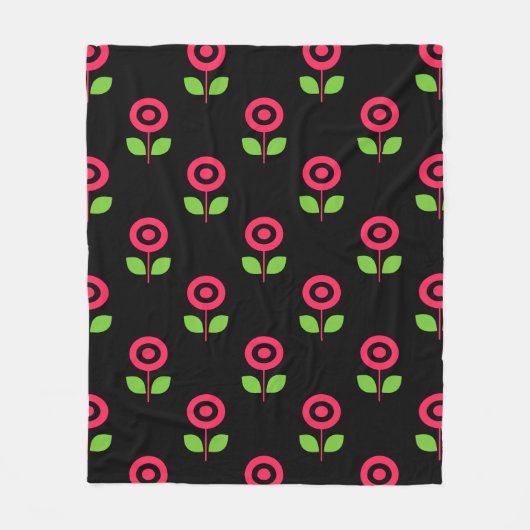 Couverture Polaire Boucle en fleur | BL-05 | (Devant)