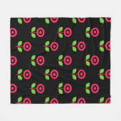 Couverture Polaire Boucle en fleur | BL-05 | (Devant (Horizontal))