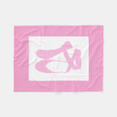 Couverture Polaire Boucles de bonbons de ballet Team Pointe (Devant (Horizontal))