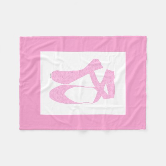 Couverture Polaire Boucles de bonbons de ballet Team Pointe (Devant (Horizontal))
