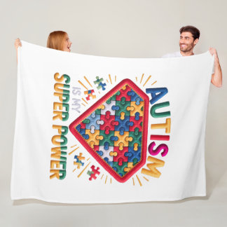 Couverture Polaire Bouclier de super-héros pour la sensibilisation à