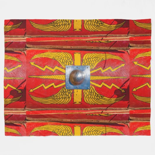 Couverture Polaire Bouclier militaire romain - Scutum (Devant (Horizontal))