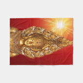 Couverture Polaire bouddha doré (Devant (Horizontal))