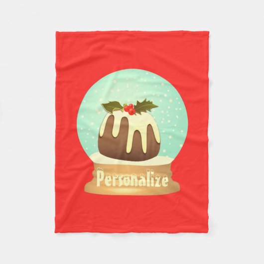 Couverture Polaire Boudin boudin neige globe tourteau d'hiver rouge v (Devant)