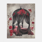 Couverture Polaire Boudoir | Canopée de l'Écharpe Antique Poster Lit (Devant)