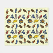 Couverture Polaire Boue de mer Nudibranch Fleece Blanket (Devant (Horizontal))