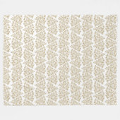 Couverture Polaire Bouée d'or brillanteQue Arbre de Noël (Devant (Horizontal))