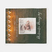 Couverture Polaire Bougies de Mémoire Affectueuse & Mémorial Photo su (Devant (Horizontal))