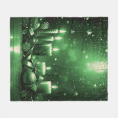 Couverture Polaire Bougies Vertes (Devant (Horizontal))