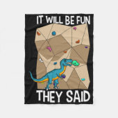 Couverture Polaire Bouldering Climber Boulderer Artificial Dinosaur C (Devant)