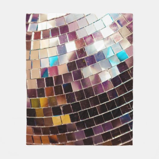 Couverture Polaire Boule de disco en miroir (Devant)