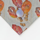 Couverture Polaire Boule de golf Personnalisé avec le nom orange et v (Coin)