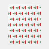 Couverture Polaire Boule de neige de Noël (Devant)