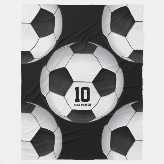 Couverture Polaire Boule du football du football | de Personalizable (Devant)