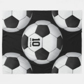 Couverture Polaire Boule du football du football | de Personalizable (Devant (Horizontal))