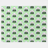 Couverture Polaire Boule japonaise de riz Onigiri (Devant (Horizontal))