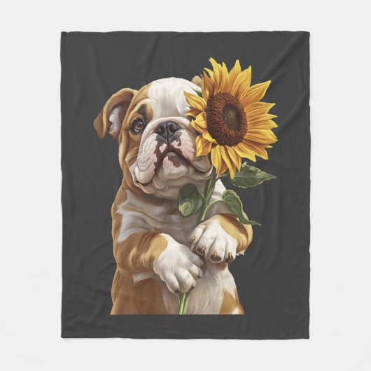 Couverture Polaire Bouledogue (Devant)