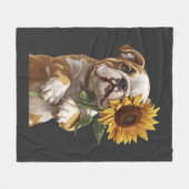 Couverture Polaire Bouledogue (Devant (Horizontal))