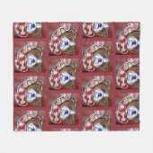 Couverture Polaire Bouledogue (Devant (Horizontal))
