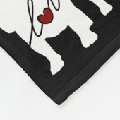 Couverture Polaire Bouledogue anglais Loveq (Coin)