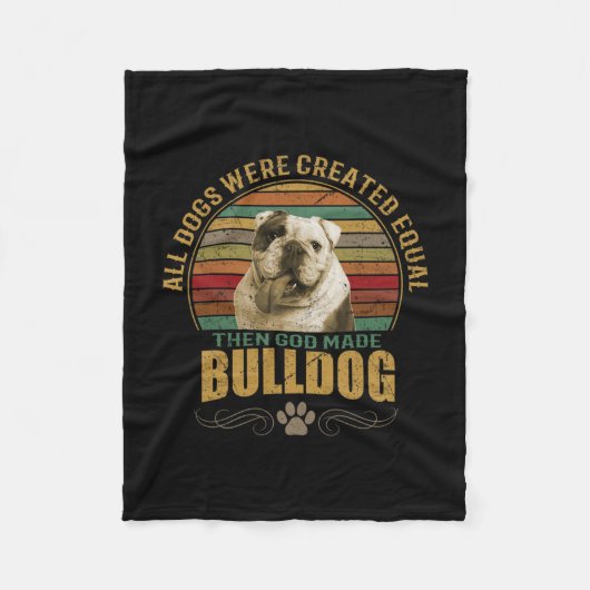 Couverture Polaire Bouledogue créé (Devant)