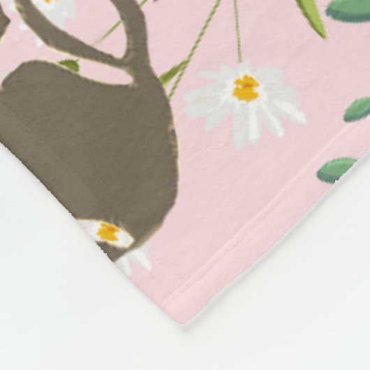 Couverture polaire bouledogue français (Coin)