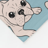 Couverture Polaire Bouledogue français de crème de cuisse de (Coin)