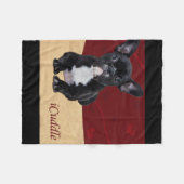 Couverture Polaire Bouledogue français d'iCuddle adorable (Devant (Horizontal))